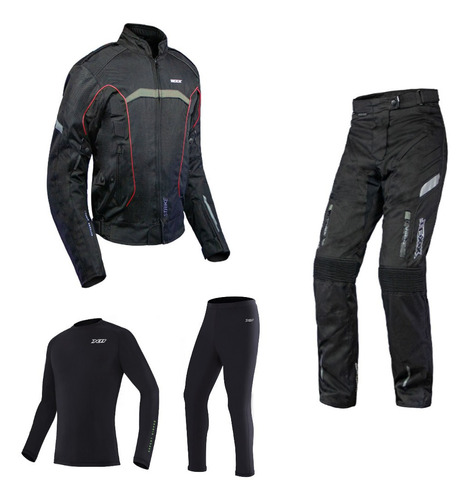 Conjunto Motoqueiro Masculino Strike V2 Segunda Pele Climate