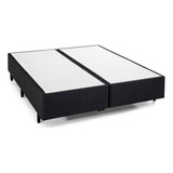 Base Box Queen 158x198x28cm Meditare Preto Preto Cg