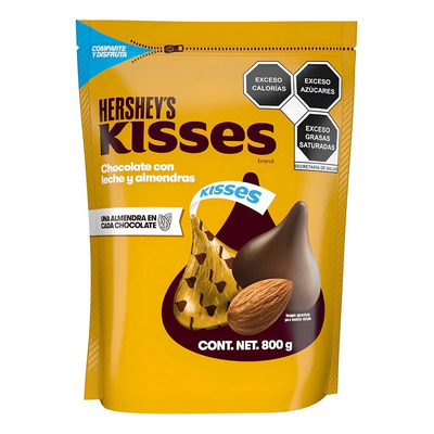 Chocolate Hershey's Kisses Con Almendras De 800 Grs | MercadoLibre