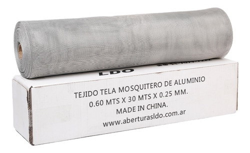 Tejido Tela Mosquitera Aluminio Rollo 0.80x30mts No Se Oxida