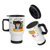 Mug Vaso Termico Viajero Para Carro Regalo Profesor  01