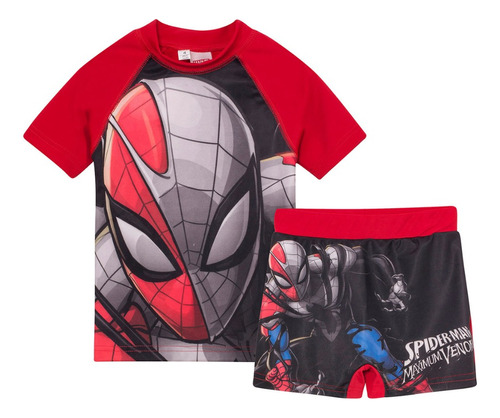 Conjunto Uv Protección Solar Spiderman Maximum Venom Marvel