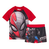 Conjunto Uv Protección Solar Spiderman Maximum Venom Marvel