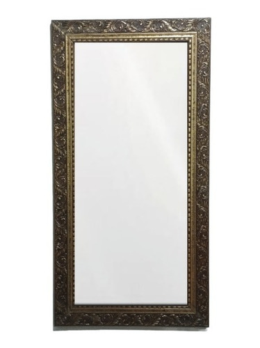Espelho De Luxo Dourada Moldura Trabalhada 50x130 Para Corpo
