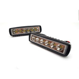 Mayoreo Barra Led Faro Auxiliar 6 Leds 10 Faros Envio Gratis