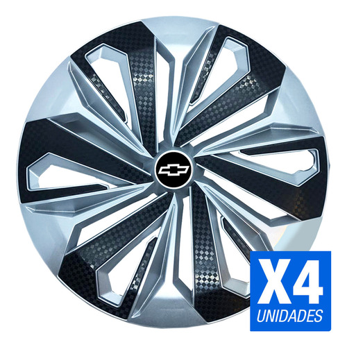Juego X4 Tazas Universal Vision Gn Rodado 14 Con Logo 