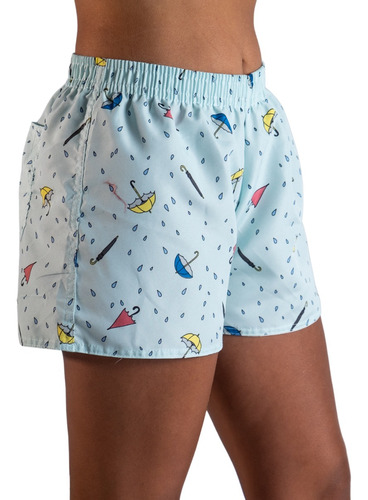 Kit Com 05 Shorts Estampado Adulto Feminino Extra Plus-size