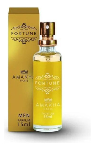Kit 3 Perfume Fortune Masculino Amakha Paris Bolso Bolsa