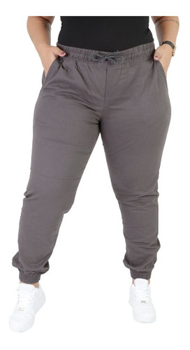 Calça Jeans/sarja Feminina Jogger Plus Size G1 G2 G3 G4