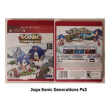 Jogo Sonic Generations Ps3 - Mídia Física 