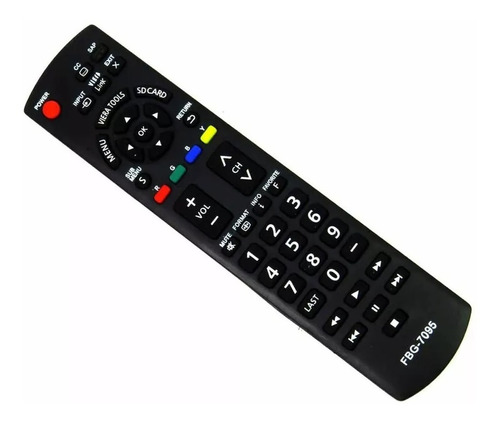 Controle Remoto Combativel  Para Tv Lcd Panasonic 7095