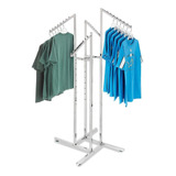 Rack De Brazos Inclinados Para Ropa - 4 Entradas - Uline