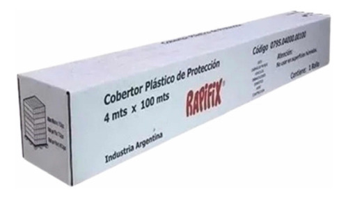 Film Cobertor Rapifix 400mt X 100mt Cubre Autos Empapelado