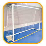 Rede De Gol Para Futsal Salão (par) - Fio 8 - Modelo Véu