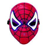 Máscara Spiderman Con Luz Hombre Araña Halloween Avenger Env