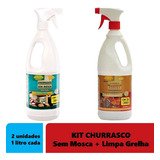 Kit De Limpeza P/ Churrasco - Limpa Grelhas + Espanta Moscas