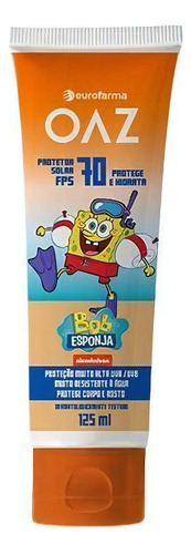 Protetor Solar Oaz Bob Esponja Fps 70 125ml