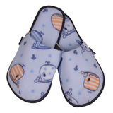 Pantufla Estampado Ballenas, Ptu1066, Para Dama, Twins