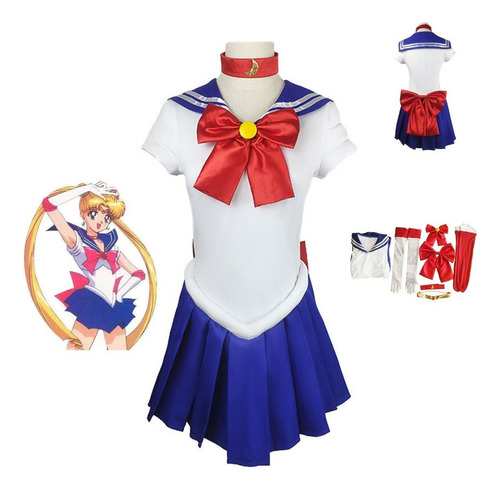 Juego Completo De Cosplay De Sailor Moon Para Niños Y Adulto