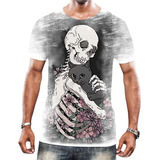 Camiseta Camisa Arte Tumblr Esqueletos Caveira Ossos Moda 1