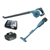 Aspirador Pó Bat 18v 3ah Aspirador + Soprador Dub186z Makita Cor Azul-turquesa 110v/220v