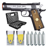 Pistola Co2 1911 Special Metal Nbb 6.0mm Wingun+ Esf+5 Cilin