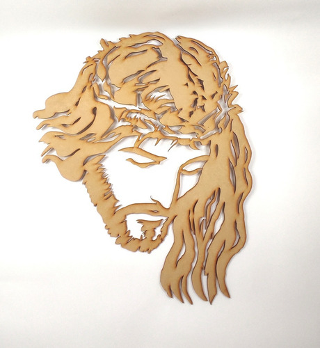 Rostro De Jesus Mdf Corte Laser 