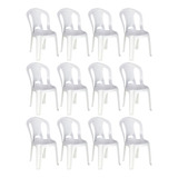 Combo 12 Cadeiras Plásticas Sem Braço Búzios Tramontina