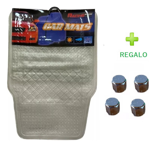 Kit Tapete Protector Transparente Delgado 4 Pzas