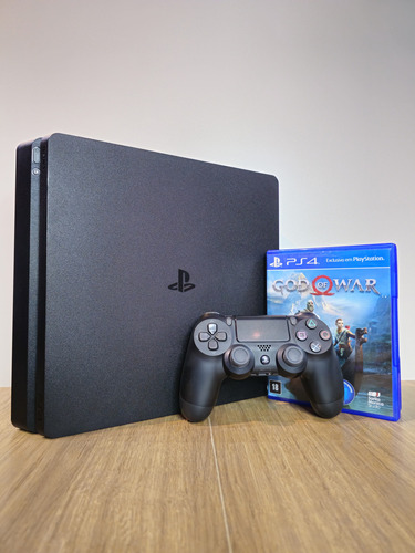 Console Playstation 4 Slim 500gb Seminovo - Sony Preto Onyx