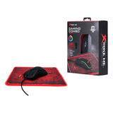 Combo Mouse Y Pad Xtrike Me Gmp-290 Óptico 7 Colores 3600dpi