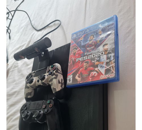 Play 4 + Dos Controles + Pes 2020 + Camara Ps4