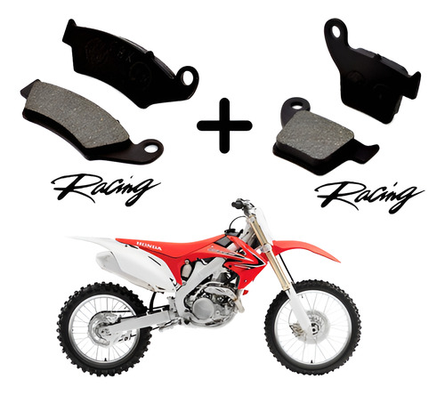 Pastilhas De Freio Crf 450r 2004 Em Diante Diant + Traseira