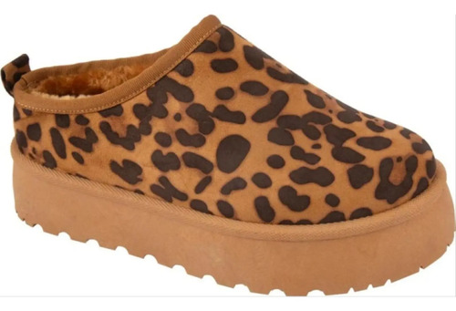 Pantufla Sueco Plataforma Animal Print Love To Lounge 3071