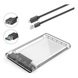 Case Para Hd Externo Transparente Usb Notebook Sata Protect