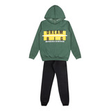 Conjunto De Moletom Infantil Masculino Capuz Juvenil Menino