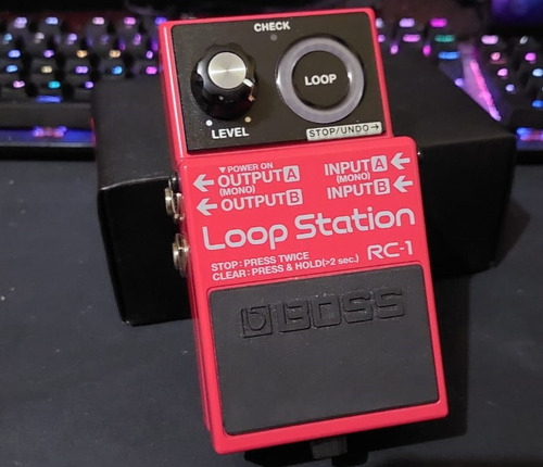 Pedal De Efecto Boss Loop Station Rc-1  Rojo - Impecable!
