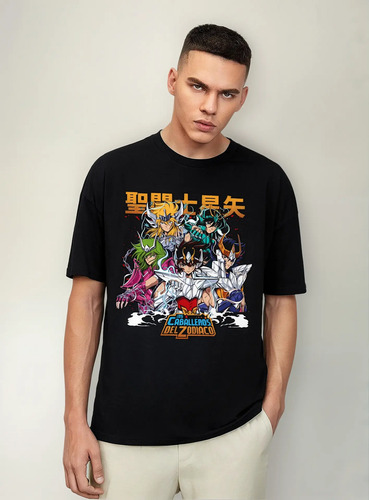 Playera Saint Seiya Estampado Los Caballeros Del Zodiaco