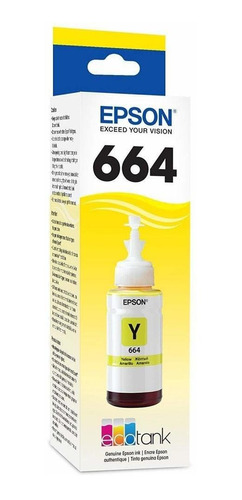 Tanque De Tinta (ecotank) Epson 664 Amarillo 70ml