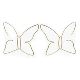 Fxmimior Pendientes De Mariposa Grandes De Oro Bohemio Para