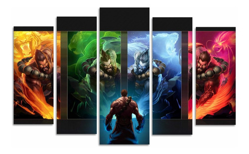 Quadro League Of Legends Skin Udir Lendario Sala Quarto