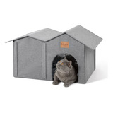 Casa Para Gatos Exteriores E Interiores Impermeable Y Aislad