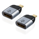 Areme Adaptador Usb C A Hdmi (paquete De 2), Convertidor 4k