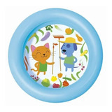 Pileta 2 Aros Inflabe Con Fondo Infantil Verano Bestway