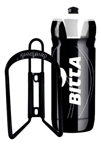 Kit Caramañola Bitta Riaci 750 Ml + Portacaramañola Aluminio Negro Blanco