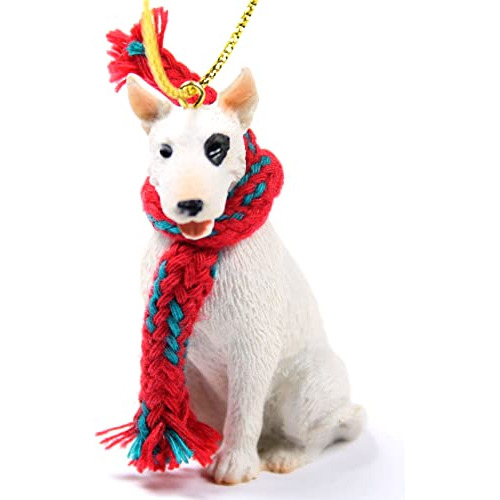 Bull Terrier Miniatura Ornamento De Navidad - ¡encanta...