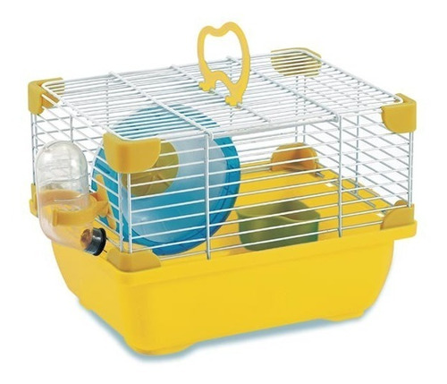 Jaula Plastica Hamster Land Amarillo 24.0 X18.3 X16.0 Cm