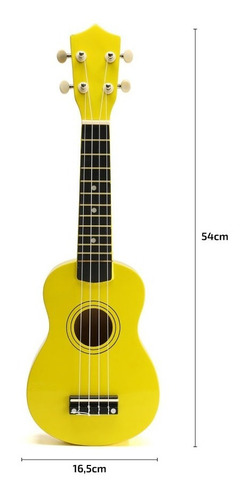 Ukelele De Madera Soprano Con Funda Manual Y Lecciones