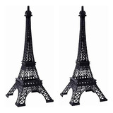 Set De 2 Torres Eiffel De Mesa Hierro, 15 Pulgadas De A...