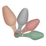 Cucharas Medidoras Dosificadoras Set X4 Plastico Carol Soft